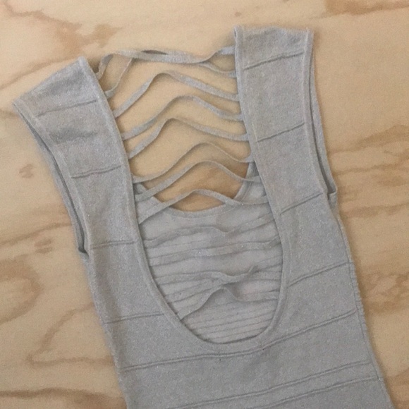 Foreign Exchange - Silver Shimmer Dress w/ Straps - Picture 5 of 5